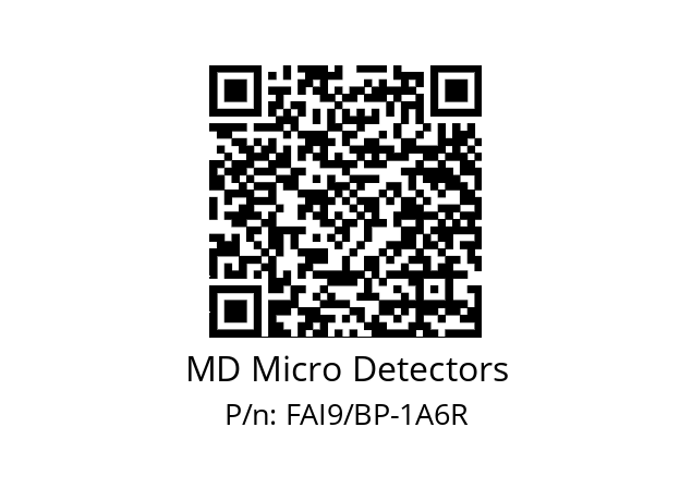   MD Micro Detectors FAI9/BP-1A6R