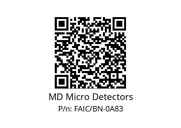   MD Micro Detectors FAIC/BN-0A83