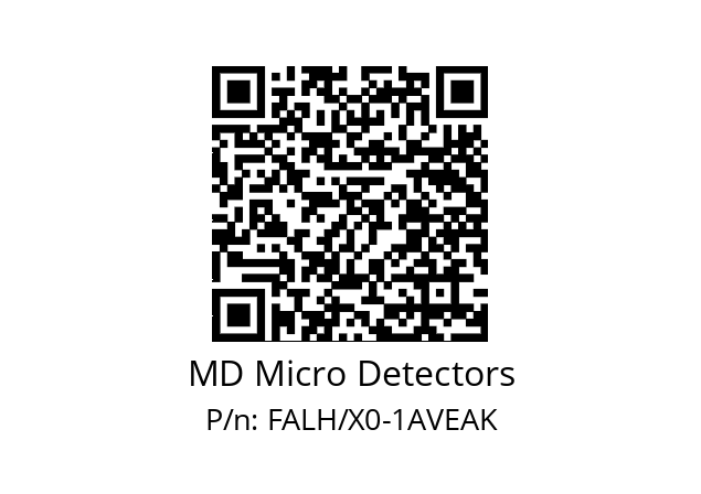   MD Micro Detectors FALH/X0-1AVEAK