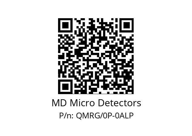   MD Micro Detectors QMRG/0P-0ALP