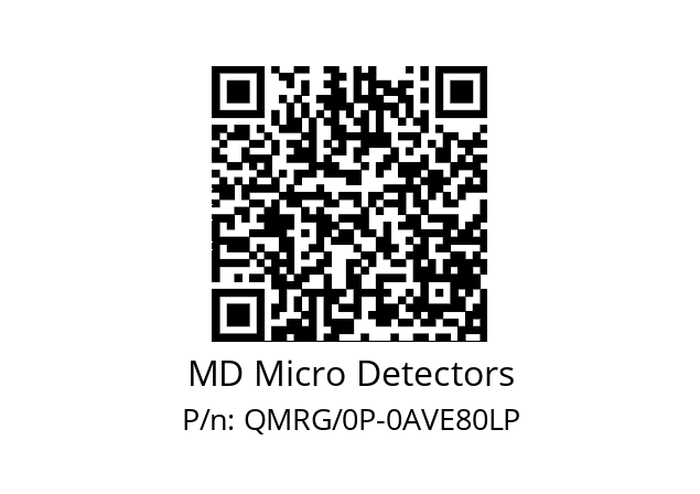   MD Micro Detectors QMRG/0P-0AVE80LP