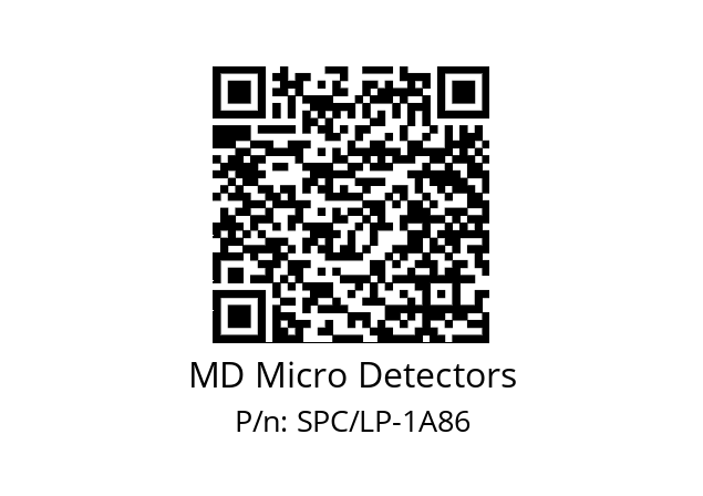   MD Micro Detectors SPC/LP-1A86