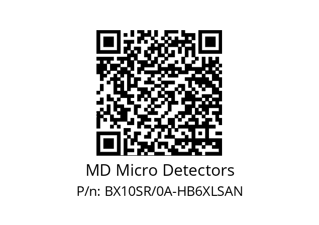   MD Micro Detectors BX10SR/0A-HB6XLSAN