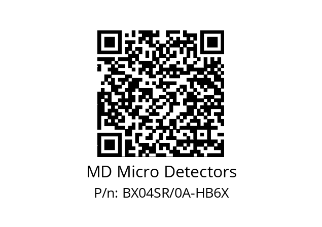   MD Micro Detectors BX04SR/0A-HB6X