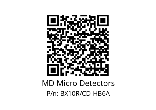   MD Micro Detectors BX10R/CD-HB6A