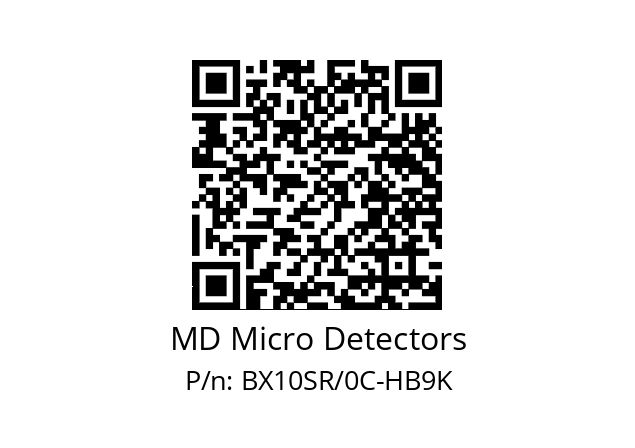   MD Micro Detectors BX10SR/0C-HB9K