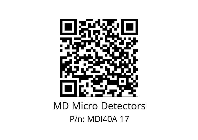  MDI40A720S5/30P6XXPR MD Micro Detectors MDI40A 17