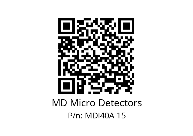  MDI40A600S5/30P6XXPR MD Micro Detectors MDI40A 15