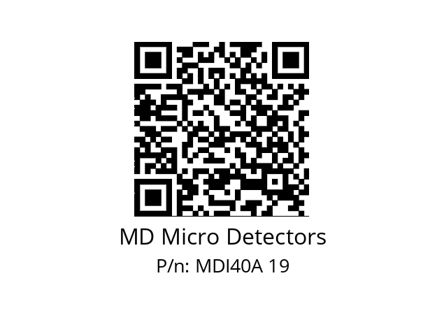  MDI40A800S5/30P6XXPR MD Micro Detectors MDI40A 19