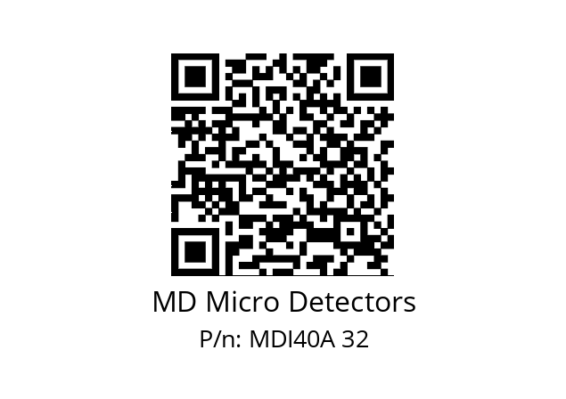  MDI40A100Z5/30P6XXPR MD Micro Detectors MDI40A 32