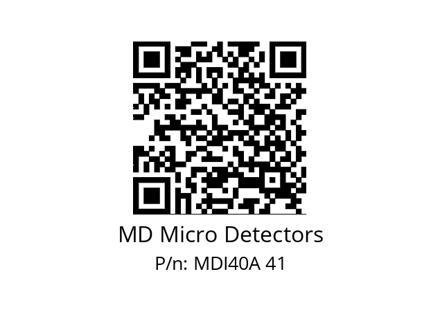  MDI40A360Z5/30P6XXPR MD Micro Detectors MDI40A 41