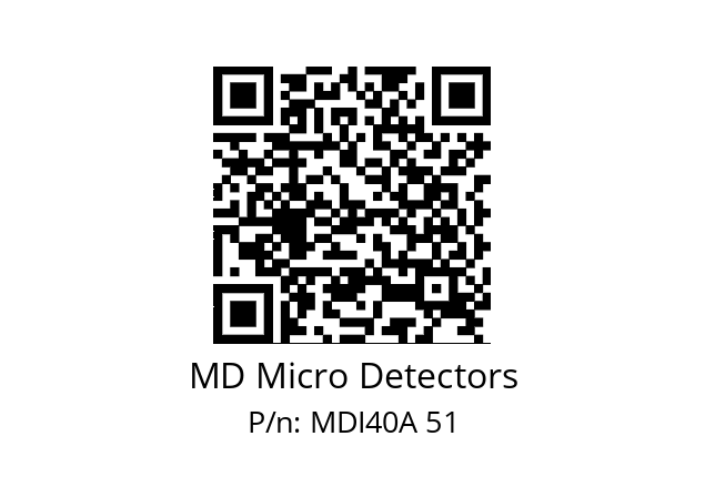  MDI40A900Z5/30P6XXPR MD Micro Detectors MDI40A 51