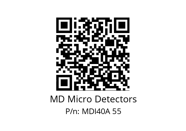  MDI40A1250Z5/30P6XXPR MD Micro Detectors MDI40A 55