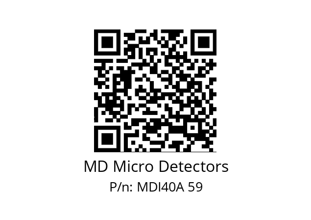  MDI40A1800Z5/30P6XXPR MD Micro Detectors MDI40A 59