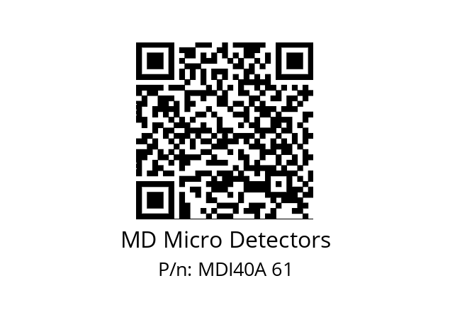  MDI40A2048Z5/30P6XXPR MD Micro Detectors MDI40A 61