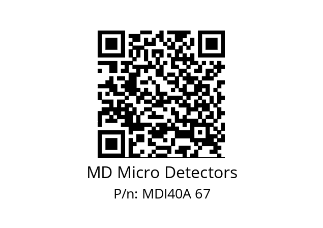  MDI40A200S5/30L6XXPR MD Micro Detectors MDI40A 67