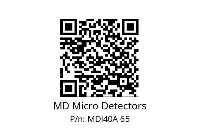  MDI40A128S5/30L6XXPR MD Micro Detectors MDI40A 65