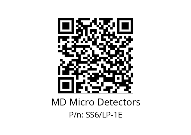   MD Micro Detectors SS6/LP-1E