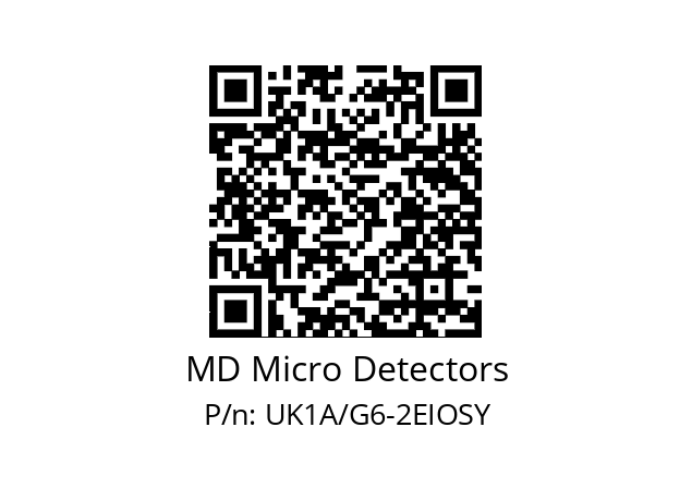   MD Micro Detectors UK1A/G6-2EIOSY