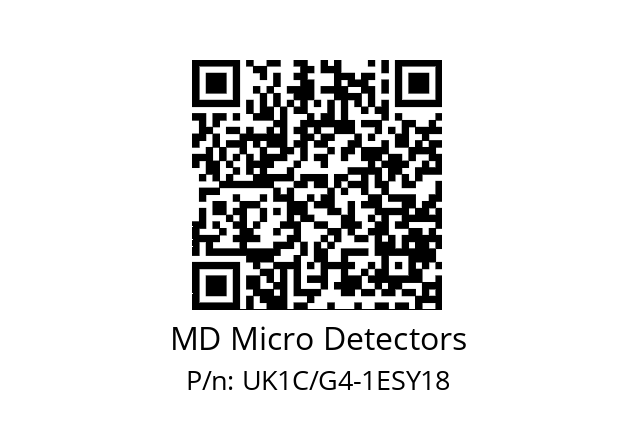   MD Micro Detectors UK1C/G4-1ESY18