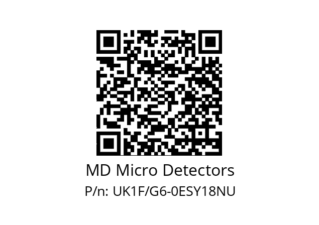   MD Micro Detectors UK1F/G6-0ESY18NU