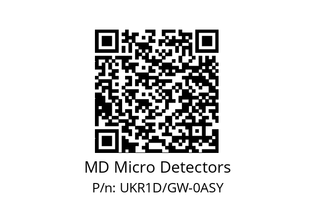   MD Micro Detectors UKR1D/GW-0ASY