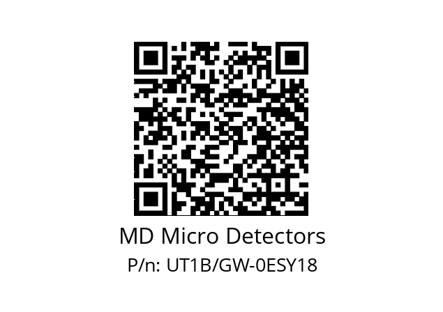   MD Micro Detectors UT1B/GW-0ESY18