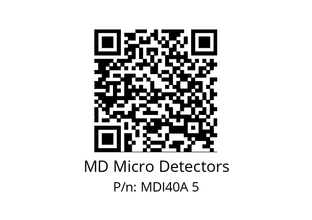  MDI40A200S5/30P6XXPR MD Micro Detectors MDI40A 5