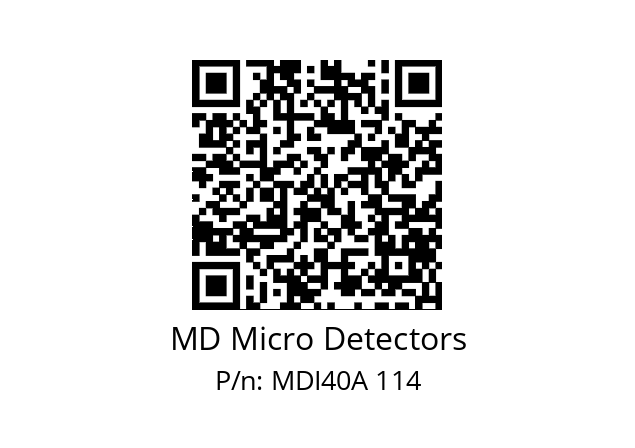  MDI40A1000Z5/30L6XXPR MD Micro Detectors MDI40A 114