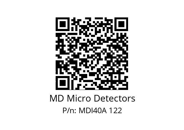  MDI40A2000Z5/30L6XXPR MD Micro Detectors MDI40A 122