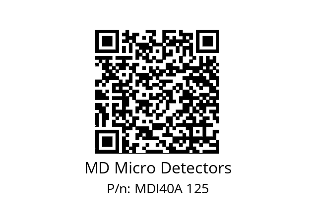  MDI40A100S5/30P6SXPR MD Micro Detectors MDI40A 125