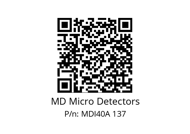  MDI40A500S5/30P6SXPR MD Micro Detectors MDI40A 137