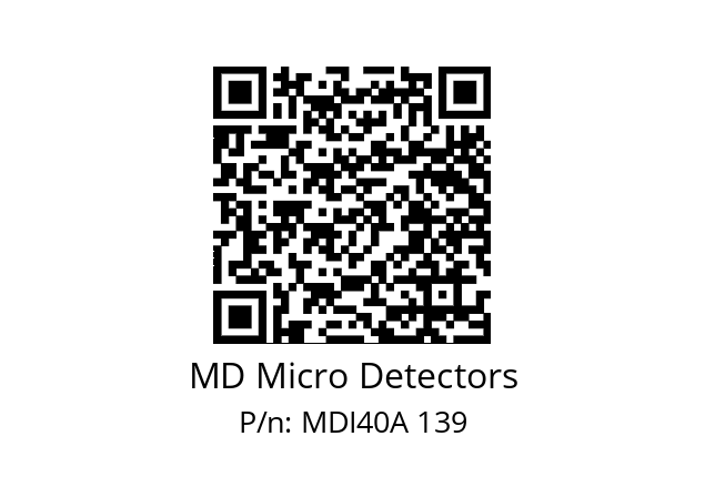  MDI40A600S5/30P6SXPR MD Micro Detectors MDI40A 139