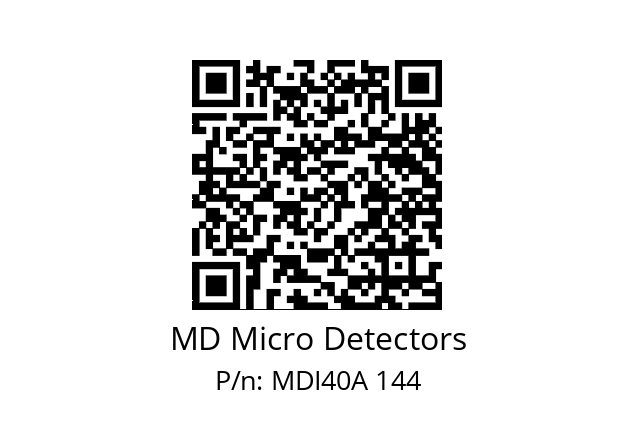  MDI40A900S5/30P6SXPR MD Micro Detectors MDI40A 144