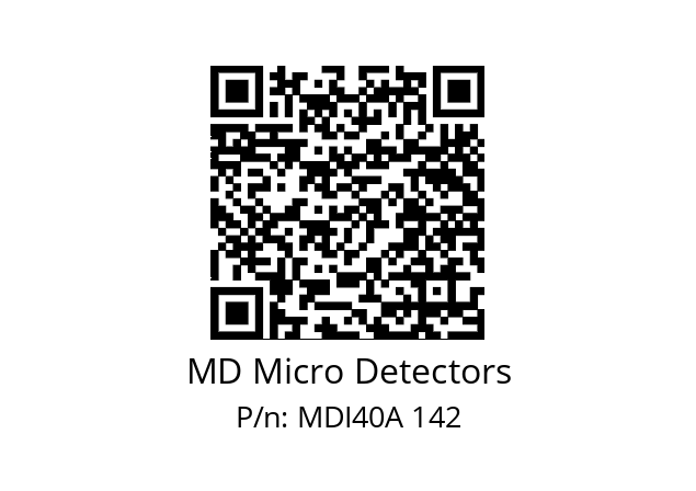  MDI40A750S5/30P6SXPR MD Micro Detectors MDI40A 142