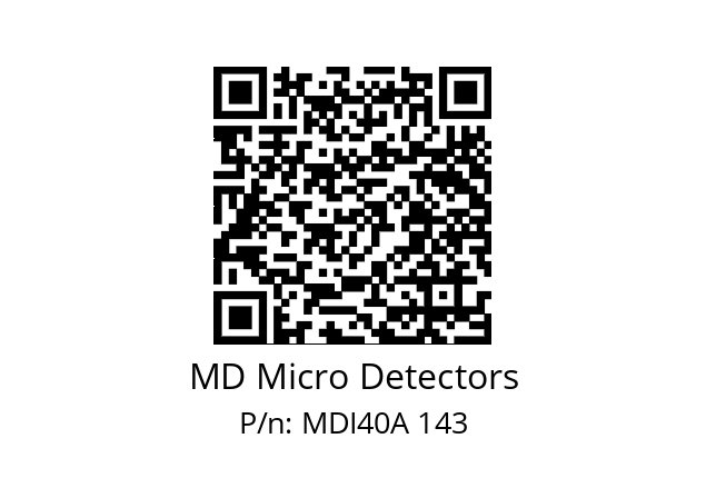  MDI40A800S5/30P6SXPR MD Micro Detectors MDI40A 143