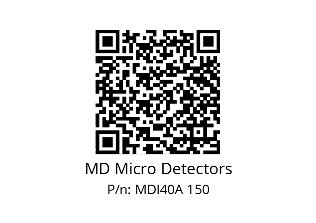  MDI40A1500S5/30P6SXPR MD Micro Detectors MDI40A 150