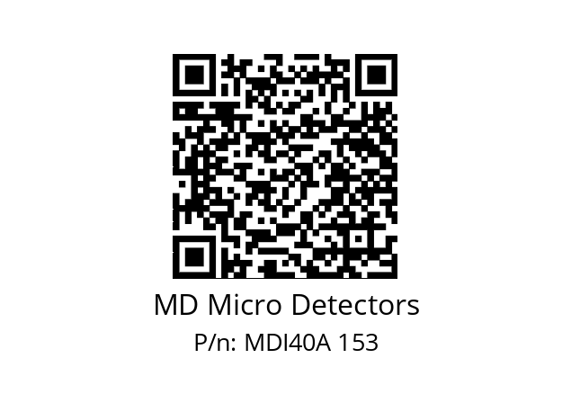  MDI40A2000S5/30P6SXPR MD Micro Detectors MDI40A 153