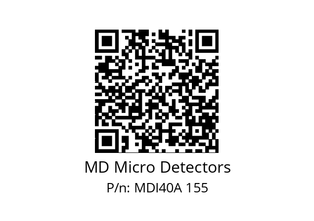  MDI40A2500S5/30P6SXPR MD Micro Detectors MDI40A 155