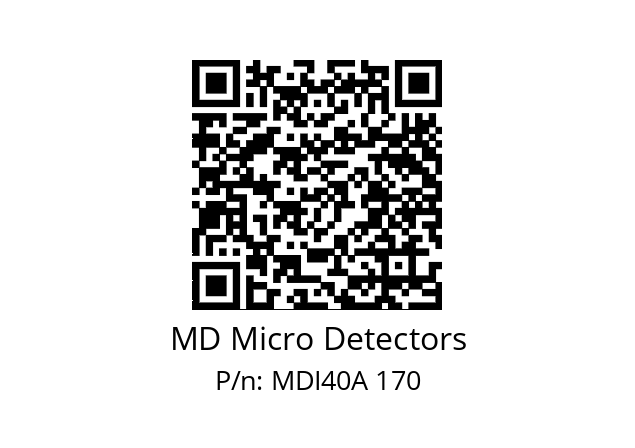  MDI40A600Z5/30P6SXPR MD Micro Detectors MDI40A 170