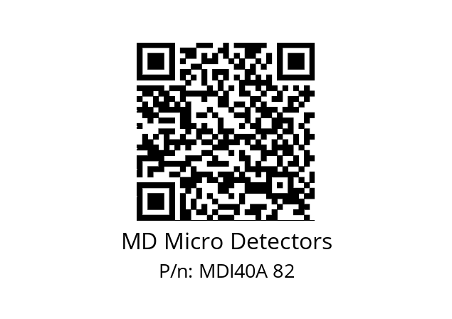  MDI40A900S5/30L6XXPR MD Micro Detectors MDI40A 82