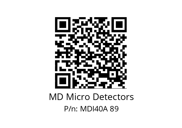  MDI40A1600S5/30L6XXPR MD Micro Detectors MDI40A 89