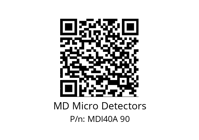  MDI40A1800S5/30L6XXPR MD Micro Detectors MDI40A 90