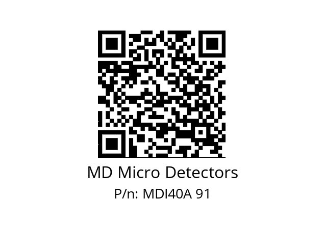  MDI40A2000S5/30L6XXPR MD Micro Detectors MDI40A 91