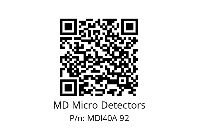  MDI40A2048S5/30L6XXPR MD Micro Detectors MDI40A 92