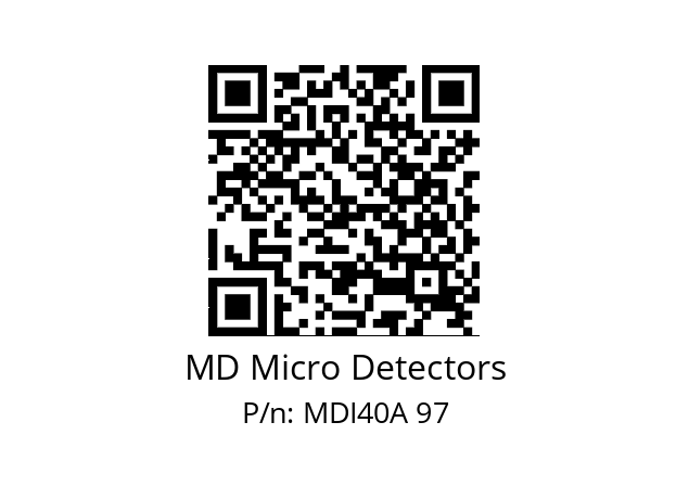  MDI40A150Z5/30L6XXPR MD Micro Detectors MDI40A 97