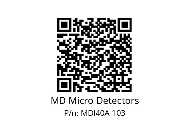  MDI40A360Z5/30L6XXPR MD Micro Detectors MDI40A 103