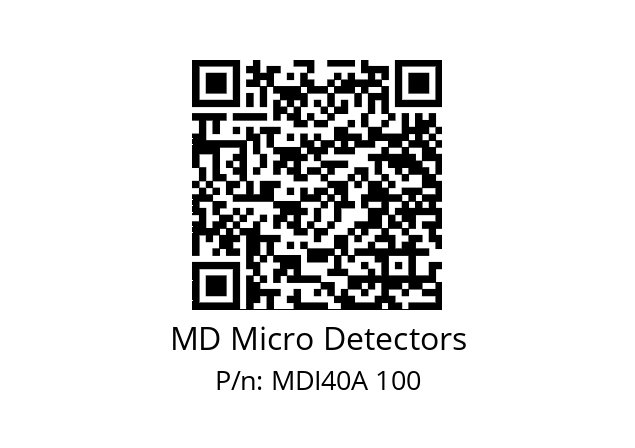  MDI40A250Z5/30L6XXPR MD Micro Detectors MDI40A 100