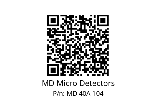  MDI40A400Z5/30L6XXPR MD Micro Detectors MDI40A 104