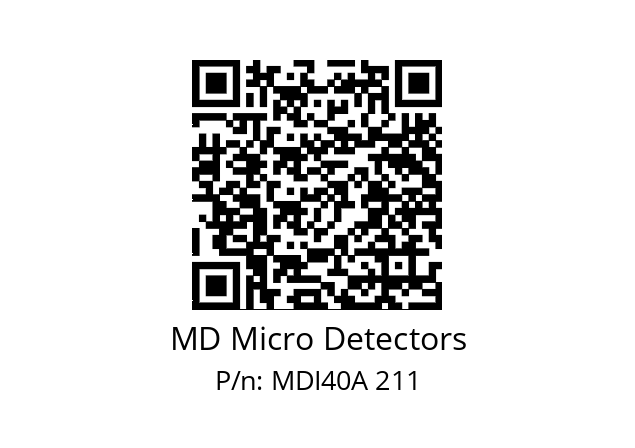  MDI40A1440S5/30L6SXPR MD Micro Detectors MDI40A 211